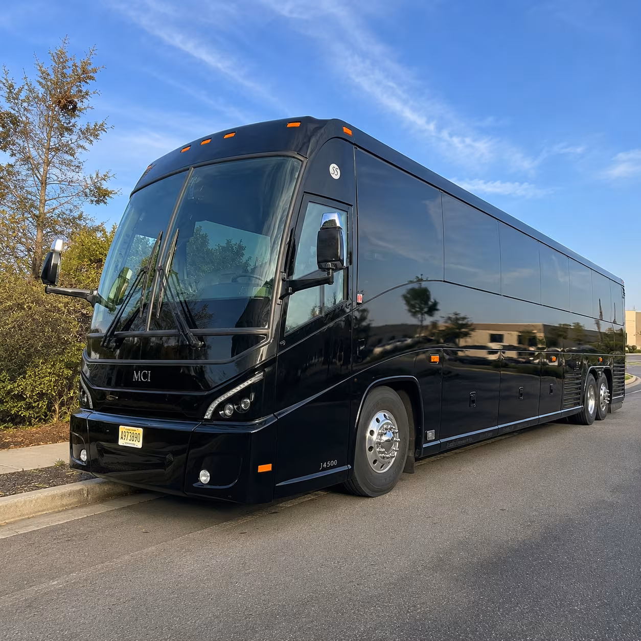 bronx charter bus services exterior
