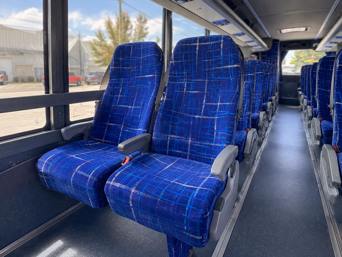 bronx charter bus services interior