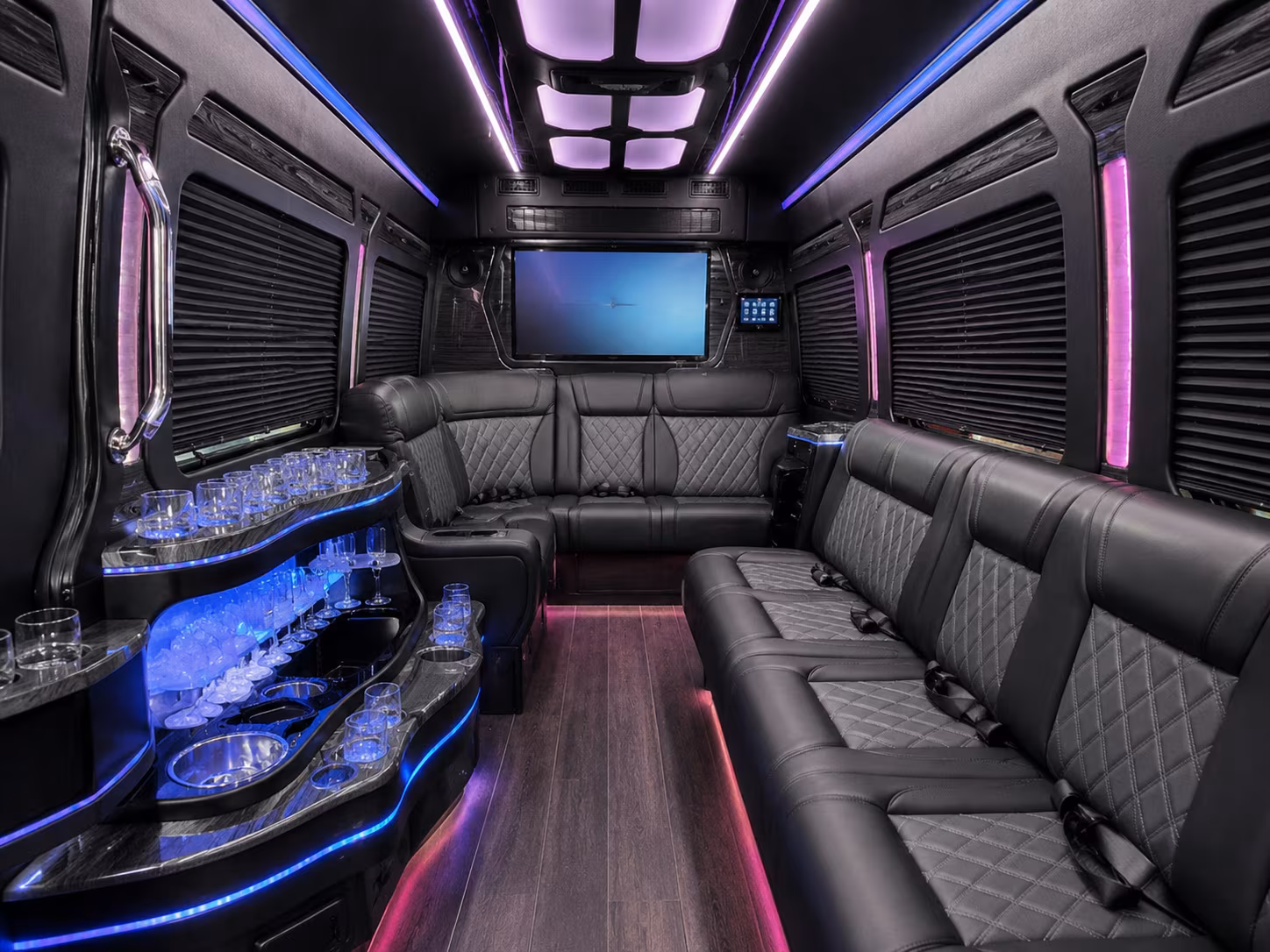 bronx wedding transportation onboard seating